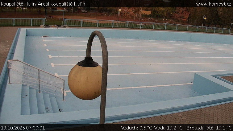 Koupaliště Hulín - Areál koupaliště Hulín - 19.10.2025 v 07:00 Koupaliště Hulín - Areál koupaliště Hulín - 19.10.2025 v 07:00
