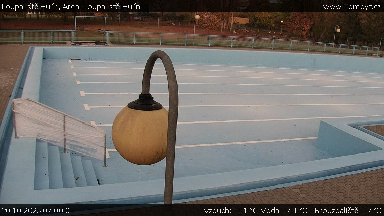 Koupaliště Hulín - Areál koupaliště Hulín - 20.10.2025 v 07:00 Koupaliště Hulín - Areál koupaliště Hulín - 20.10.2025 v 07:00