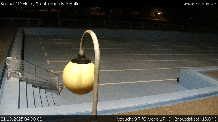 Koupaliště Hulín - Areál koupaliště Hulín - 21.10.2025 v 04:30 Koupaliště Hulín - Areál koupaliště Hulín - 21.10.2025 v 04:30