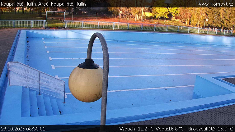 Koupaliště Hulín - Areál koupaliště Hulín - 23.10.2025 v 08:30 Koupaliště Hulín - Areál koupaliště Hulín - 23.10.2025 v 08:30