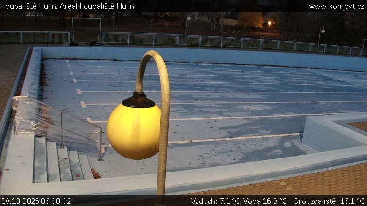 Koupaliště Hulín - Areál koupaliště Hulín - 28.10.2025 v 06:00 Koupaliště Hulín - Areál koupaliště Hulín - 28.10.2025 v 06:00