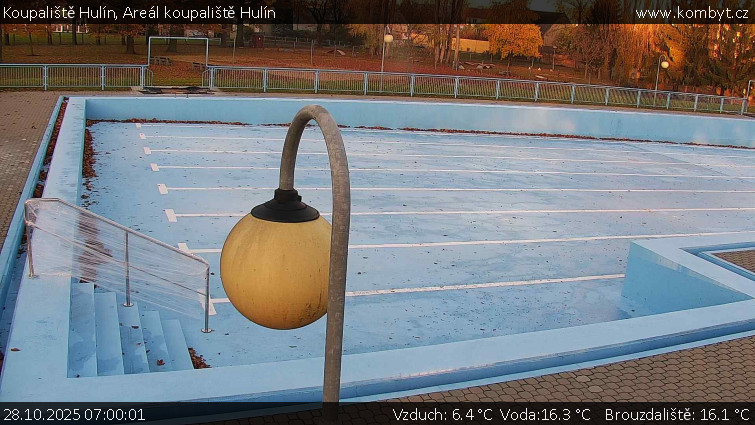 Koupaliště Hulín - Areál koupaliště Hulín - 28.10.2025 v 07:00 Koupaliště Hulín - Areál koupaliště Hulín - 28.10.2025 v 07:00
