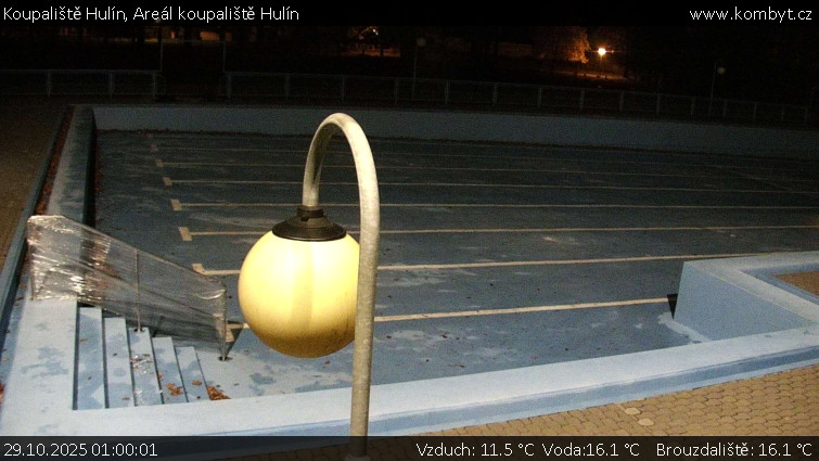 Koupaliště Hulín - Areál koupaliště Hulín - 29.10.2025 v 01:00 Koupaliště Hulín - Areál koupaliště Hulín - 29.10.2025 v 01:00