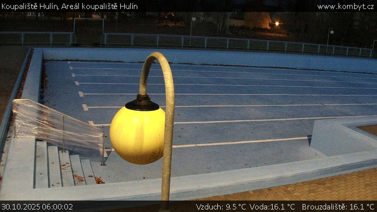 Koupaliště Hulín - Areál koupaliště Hulín - 30.10.2025 v 06:00 Koupaliště Hulín - Areál koupaliště Hulín - 30.10.2025 v 06:00