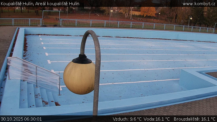 Koupaliště Hulín - Areál koupaliště Hulín - 30.10.2025 v 06:30 Koupaliště Hulín - Areál koupaliště Hulín - 30.10.2025 v 06:30