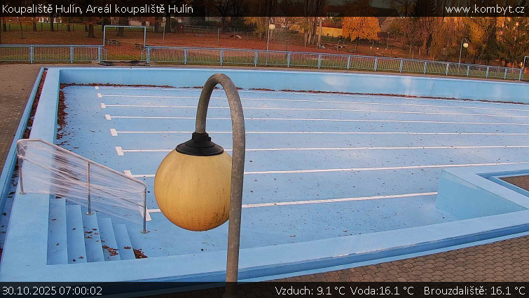 Koupaliště Hulín - Areál koupaliště Hulín - 30.10.2025 v 07:00 Koupaliště Hulín - Areál koupaliště Hulín - 30.10.2025 v 07:00