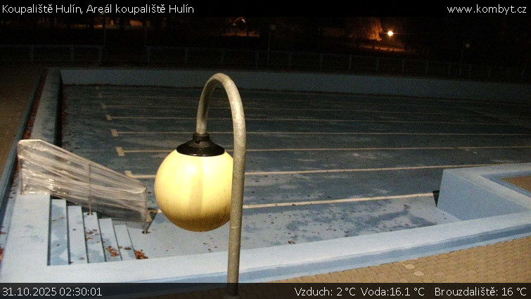Koupaliště Hulín - Areál koupaliště Hulín - 31.10.2025 v 02:30 Koupaliště Hulín - Areál koupaliště Hulín - 31.10.2025 v 02:30