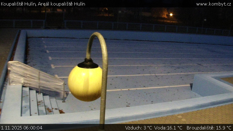 Koupaliště Hulín - Areál koupaliště Hulín - 1.11.2025 v 06:00 Koupaliště Hulín - Areál koupaliště Hulín - 1.11.2025 v 06:00