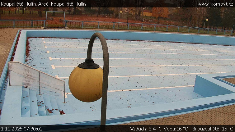 Koupaliště Hulín - Areál koupaliště Hulín - 1.11.2025 v 07:30 Koupaliště Hulín - Areál koupaliště Hulín - 1.11.2025 v 07:30