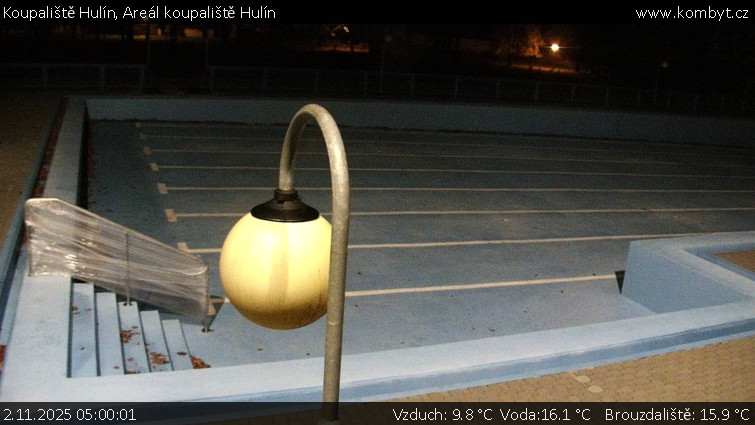 Koupaliště Hulín - Areál koupaliště Hulín - 2.11.2025 v 05:00 Koupaliště Hulín - Areál koupaliště Hulín - 2.11.2025 v 05:00