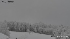 Čerchov - Rozhledna, Panorama - 1.2.2026 v 13:00 Čerchov - Rozhledna, Panorama - 1.2.2026 v 13:00