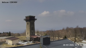 Čerchov - Rozhledna, Panorama - 18.3.2026 v 13:15 Čerchov - Rozhledna, Panorama - 18.3.2026 v 13:15