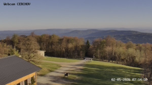 Čerchov - Rozhledna, Panorama - 2.5.2026 v 07:15 Čerchov - Rozhledna, Panorama - 2.5.2026 v 07:15
