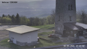 Čerchov - Rozhledna, Panorama - 2.5.2026 v 19:15 Čerchov - Rozhledna, Panorama - 2.5.2026 v 19:15
