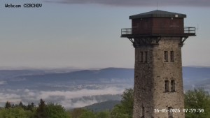 Čerchov - Rozhledna, Panorama - 16.5.2026 v 08:00 Čerchov - Rozhledna, Panorama - 16.5.2026 v 08:00