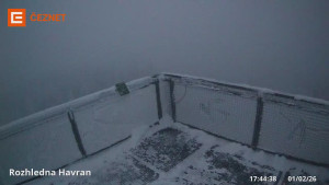 Hora Havran - Rozhledna - 1.2.2026 v 17:45 Hora Havran - Rozhledna - 1.2.2026 v 17:45
