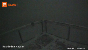 Hora Havran - Rozhledna - 1.2.2026 v 18:45 Hora Havran - Rozhledna - 1.2.2026 v 18:45