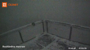 Hora Havran - Rozhledna - 1.2.2026 v 19:45 Hora Havran - Rozhledna - 1.2.2026 v 19:45