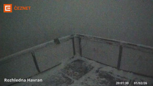 Hora Havran - Rozhledna - 1.2.2026 v 20:01 Hora Havran - Rozhledna - 1.2.2026 v 20:01