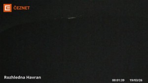 Hora Havran - Rozhledna - 19.3.2026 v 00:01 Hora Havran - Rozhledna - 19.3.2026 v 00:01