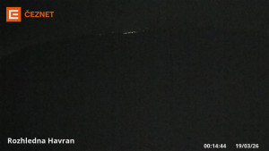 Hora Havran - Rozhledna - 19.3.2026 v 00:15 Hora Havran - Rozhledna - 19.3.2026 v 00:15