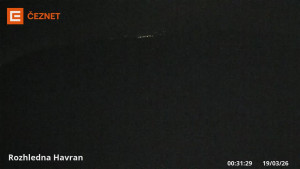 Hora Havran - Rozhledna - 19.3.2026 v 00:31 Hora Havran - Rozhledna - 19.3.2026 v 00:31