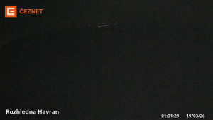 Hora Havran - Rozhledna - 19.3.2026 v 01:31 Hora Havran - Rozhledna - 19.3.2026 v 01:31