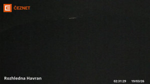 Hora Havran - Rozhledna - 19.3.2026 v 02:31 Hora Havran - Rozhledna - 19.3.2026 v 02:31
