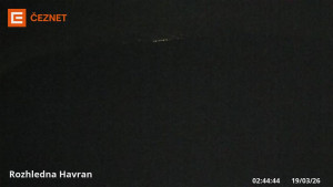 Hora Havran - Rozhledna - 19.3.2026 v 02:45 Hora Havran - Rozhledna - 19.3.2026 v 02:45