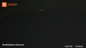 Hora Havran - Rozhledna - 19.3.2026 v 03:01 Hora Havran - Rozhledna - 19.3.2026 v 03:01