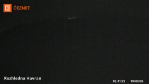 Hora Havran - Rozhledna - 19.3.2026 v 03:31 Hora Havran - Rozhledna - 19.3.2026 v 03:31