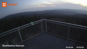 Hora Havran - Rozhledna - 19.3.2026 v 05:45 Hora Havran - Rozhledna - 19.3.2026 v 05:45