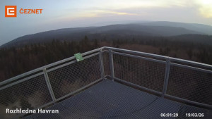 Hora Havran - Rozhledna - 19.3.2026 v 06:01 Hora Havran - Rozhledna - 19.3.2026 v 06:01