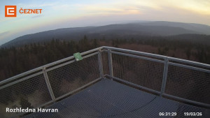 Hora Havran - Rozhledna - 19.3.2026 v 06:31 Hora Havran - Rozhledna - 19.3.2026 v 06:31