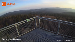 Hora Havran - Rozhledna - 19.3.2026 v 07:01 Hora Havran - Rozhledna - 19.3.2026 v 07:01