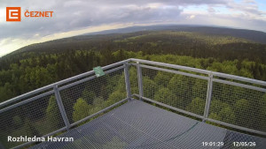 Hora Havran - Rozhledna - 12.5.2026 v 19:01 Hora Havran - Rozhledna - 12.5.2026 v 19:01