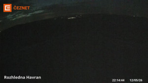 Hora Havran - Rozhledna - 12.5.2026 v 22:15 Hora Havran - Rozhledna - 12.5.2026 v 22:15