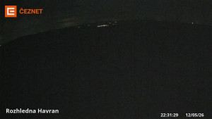Hora Havran - Rozhledna - 12.5.2026 v 22:31 Hora Havran - Rozhledna - 12.5.2026 v 22:31