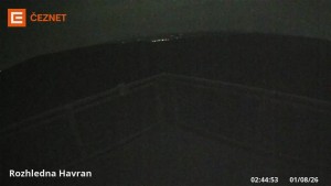 Havran Hora - Lookout tower - 1.8.2026 v 02:45 Havran Hora - Lookout tower - 1.8.2026 v 02:45