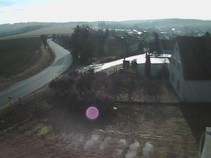 Obec Ježkovice - Vjezd do obce ze severu - 12.2.2026 v 09:30 Obec Ježkovice - Vjezd do obce ze severu - 12.2.2026 v 09:30