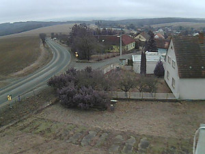 Obec Ježkovice - Vjezd do obce ze severu - 12.2.2026 v 12:45 Obec Ježkovice - Vjezd do obce ze severu - 12.2.2026 v 12:45