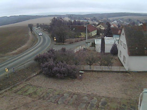 Obec Ježkovice - Vjezd do obce ze severu - 12.2.2026 v 13:00 Obec Ježkovice - Vjezd do obce ze severu - 12.2.2026 v 13:00