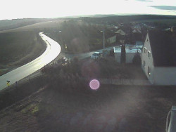 Vjezd do obce ze severu