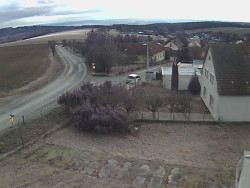 Vjezd do obce ze severu