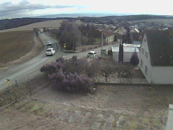 Vjezd do obce ze severu