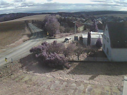 Vjezd do obce ze severu