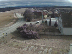 Vjezd do obce ze severu