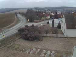 Vjezd do obce ze severu