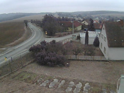 Vjezd do obce ze severu