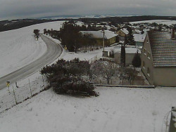 Vjezd do obce ze severu